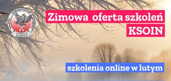 Zapraszamy na szkolenia KSOIN w lutym