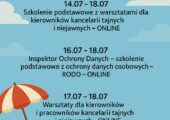 Polecamy letnie szkolenia z ochrony danych osobowych i ochrony informacji niejawnych