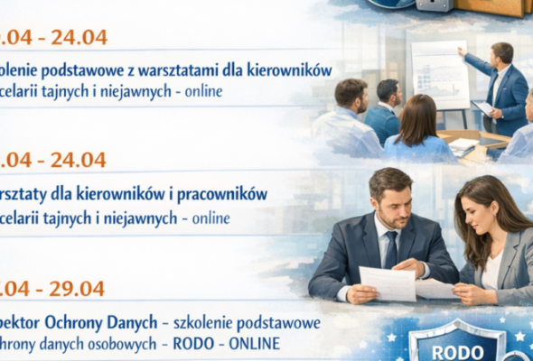 Zapraszamy na szkolenia zdalne w kwietniu