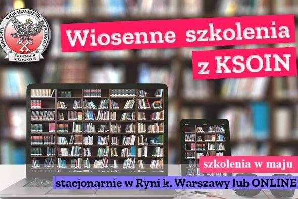 Szkolenia zaplanowane w maju w trybie zdalnym